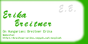 erika breitner business card